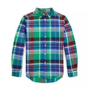 Polo Ralph Lauren Big Boy Plaid Oxford Shirt XL (18-20)